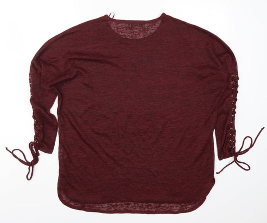 Vouley Vous Womens Red Basic T-Shirt Size M