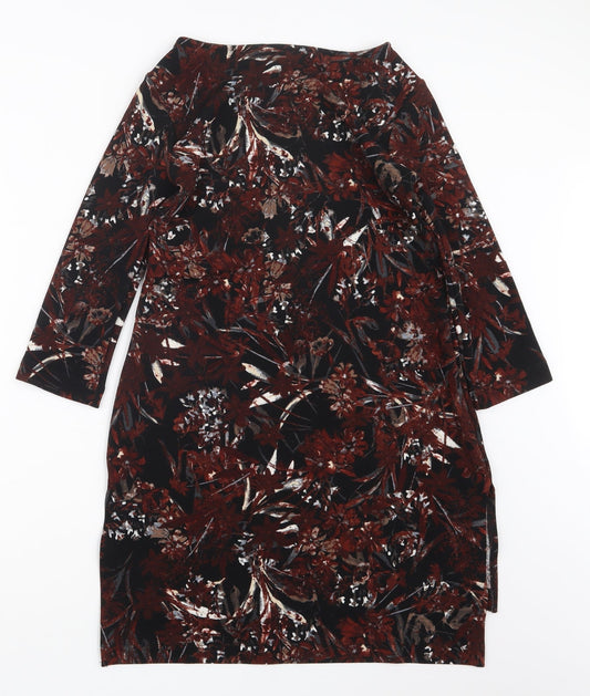 Christopher Fink Womens Brown Geometric Mini Size XS