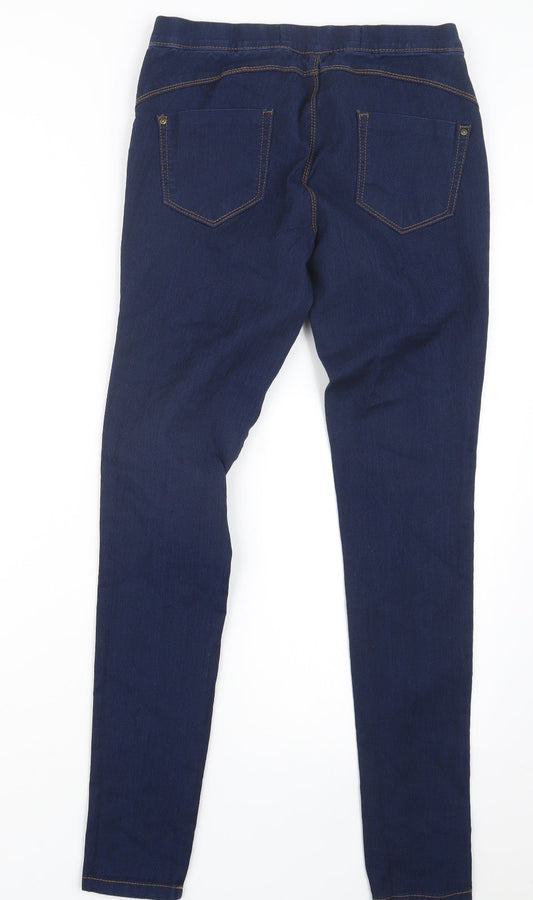 Denim Co. Womens Blue Denim Jegging Jeans Size 8 L28.5 in