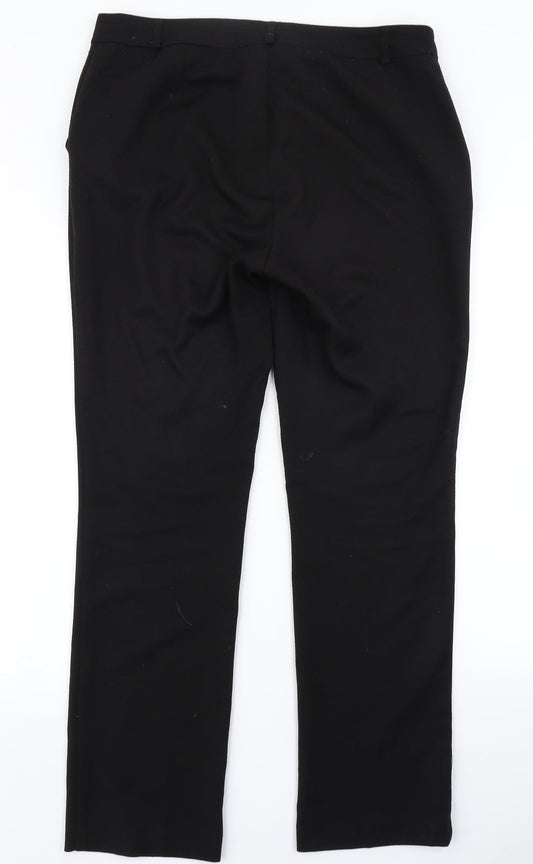 V Womens Black Dress Pants Trousers Size 12 L29 in
