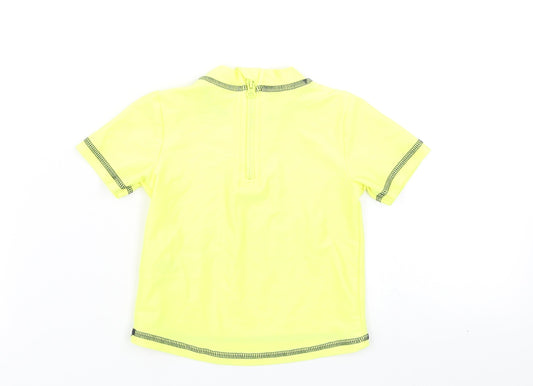 Primark Boys Yellow Basic T-Shirt Size 9-12 Months - Swim Tee