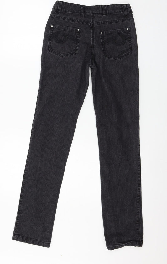 Spoontan Womens Grey Denim Straight Jeans Size 27 in L31 in