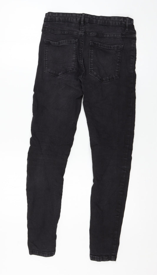 sinsay Womens Black Denim Skinny Jeans Size 10 L27 in