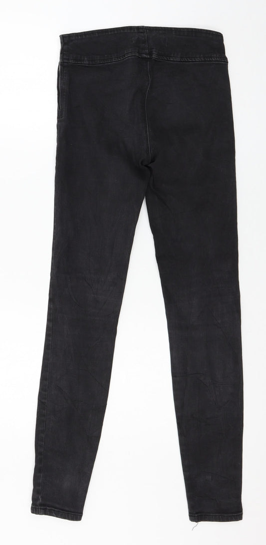 Amisu Womens Black Denim Skinny Jeans Size 25 in L29 in