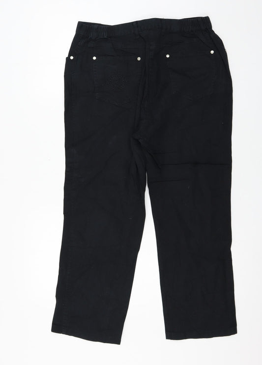Berger du Nord Womens Black Trousers Size 32 in L26 in