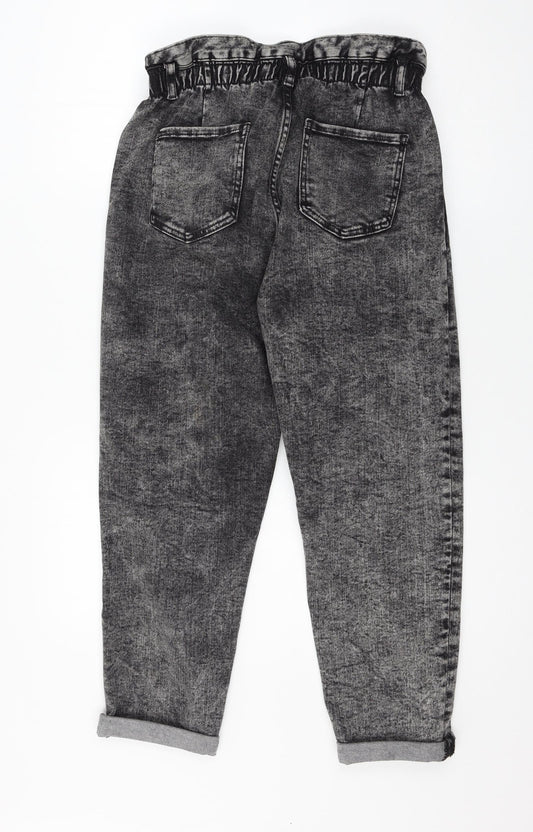 Preworn Womens Grey Denim Straight Jeans Size 32 in L24 in