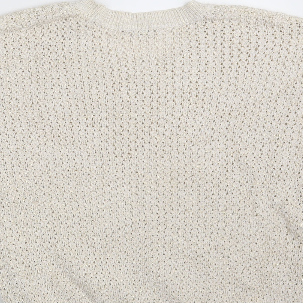 Laura Scott Womens Ivory Pullover Jumper Size 18