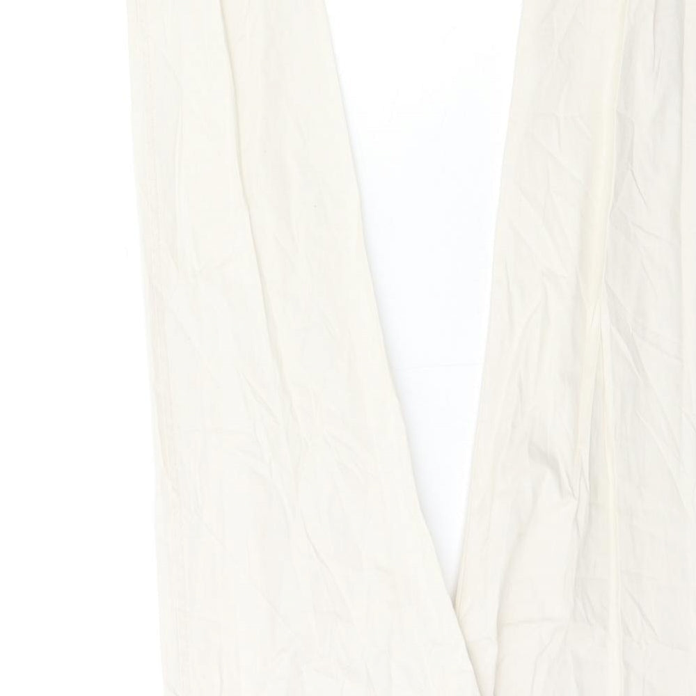 H&M Womens White Trousers Size 8 L30 in