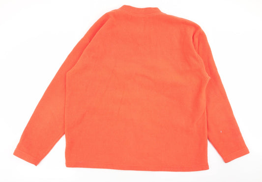 Oak valley Mens Orange Pullover Jumper Size L