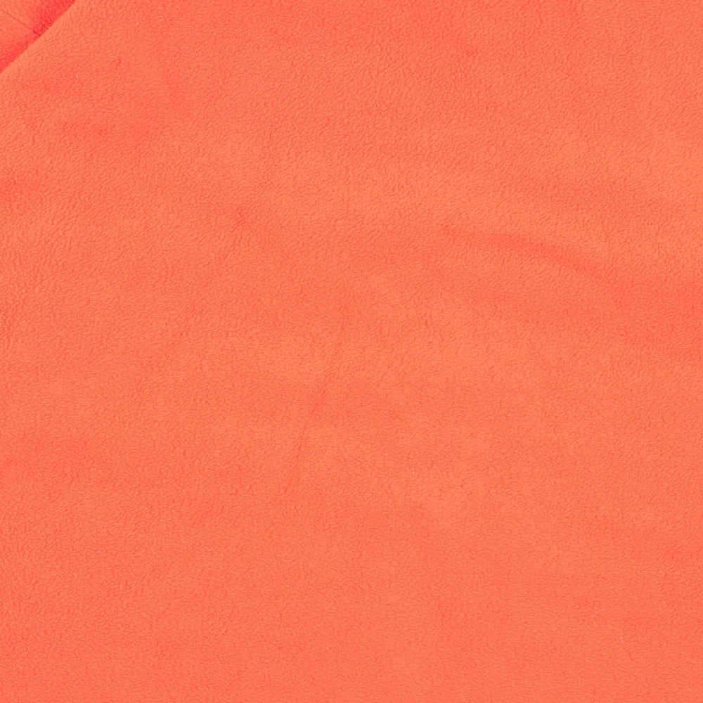 Brand and care label for Oak valley men’s orange jumper, size L