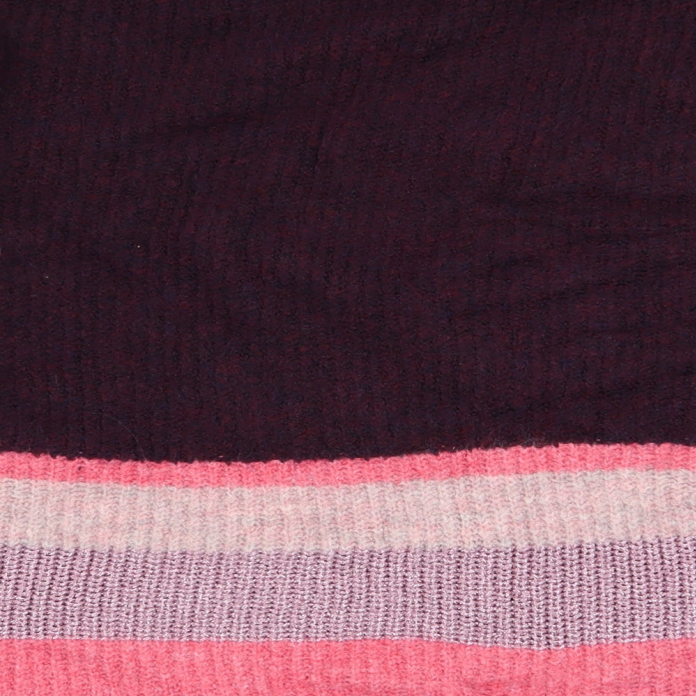 Asda George Womens Multicoloured Striped Pullover Jumper Size XL