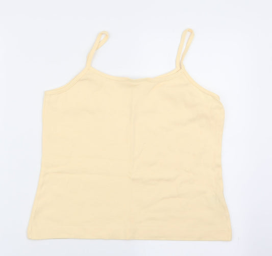 JDV Womens Yellow Camisole Tank Size 16