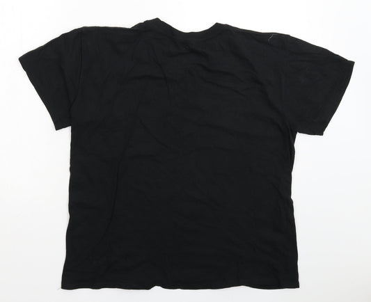 London Mens Black T-Shirt Size L