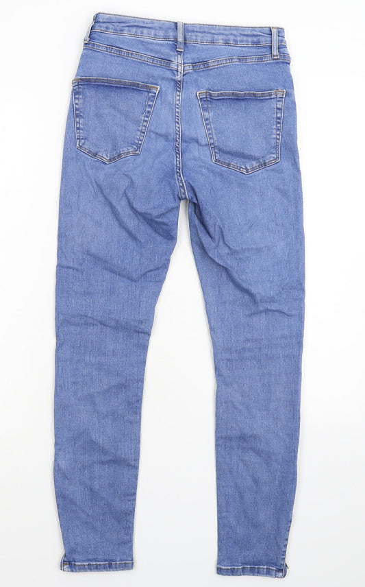 Topshop Womens Blue Denim Skinny Jeans Size 26 in L26 in