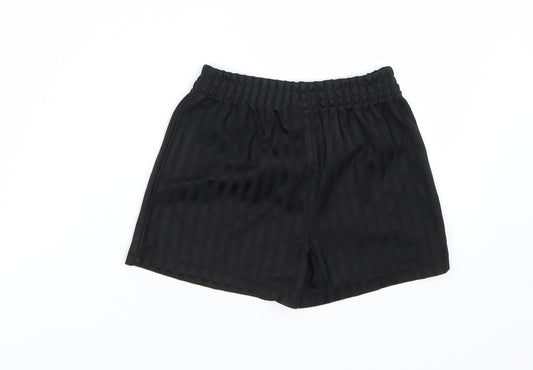 George Boys Black Striped Sweat Shorts Size 3-4 Years - PE kit