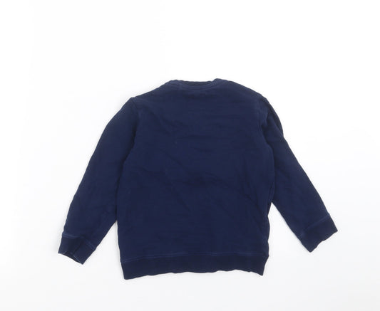 HOP Boys Blue Pullover Sweatshirt Size 4-5 Years - future wow