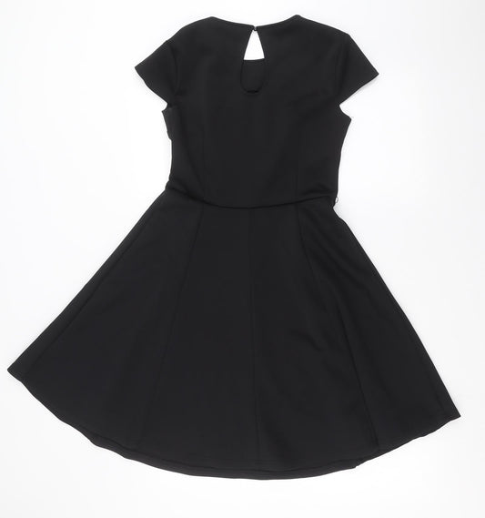 Love Label Womens Black Fit & Flare Size 10