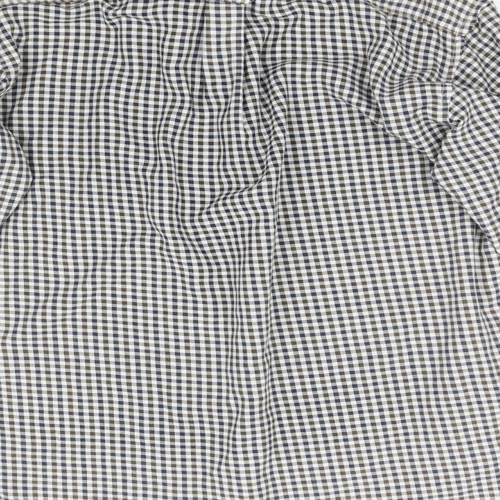 Northwood Mens Multicoloured Check Button-Up Size M