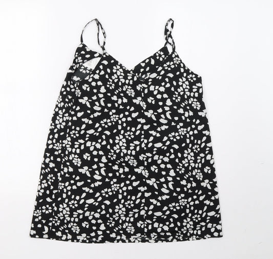 pep*co Womens Black Polka Dot Basic Tank Size 10