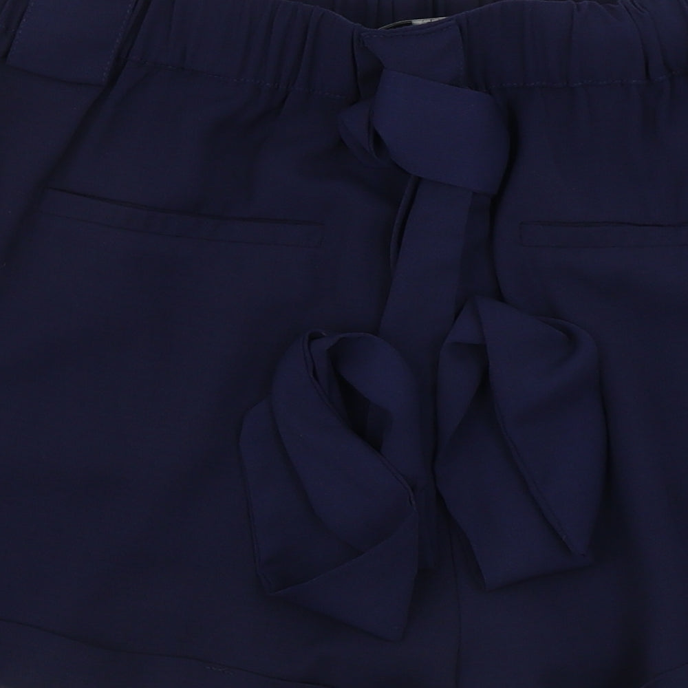 moves Womens Blue Paisley Sweat Shorts Size 10