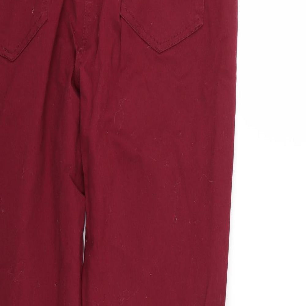 Klass Womens Red Trousers Size 14 L29 in