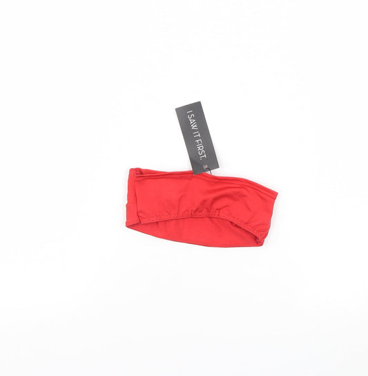 I SAW IT FIRST Womens Red Cropped Tank Size 4 - Bikini top