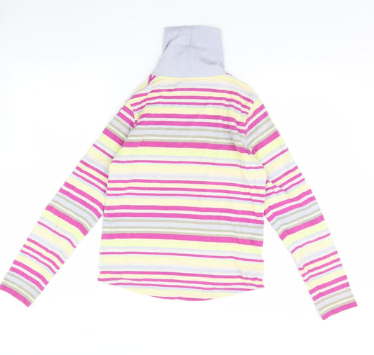 ellesse Womens Multicoloured Striped  Pullover Jumper Size 12