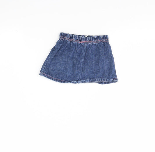 Tiny Ted Girls Blue Denim Mini Skirt Size 3-6 Months
