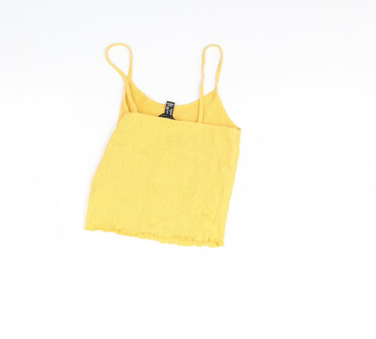New Look Womens Yellow Basic Tank Size 8