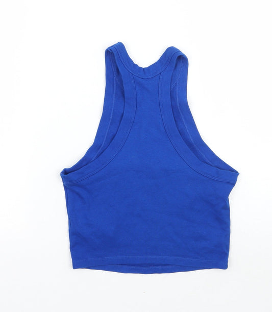 Topshop Womens Black Cropped Tank Size 6
