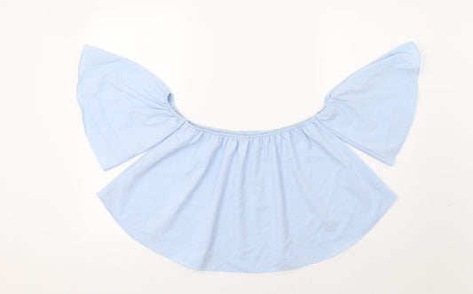 Preworn Womens Blue Basic Blouse Size M