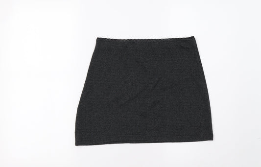 Impuls Womens Grey Mini Skirt Size M