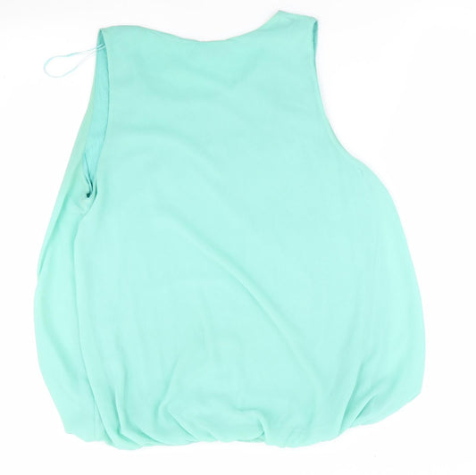 Quiz Womens Green Basic Blouse Size L