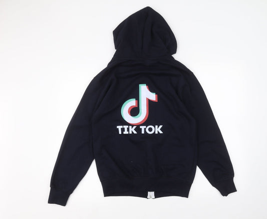 Preworn Womens Blue Full Zip Hoodie Size L - TIKTOK