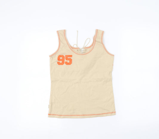 AZ collection Womens Beige Basic Tank Size L