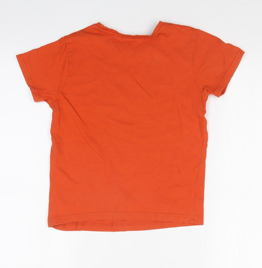 Primark Boys Orange Basic T-Shirt Size 7-8 Years