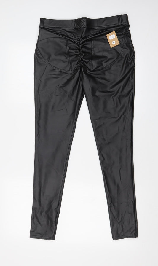 Preworn Womens Black Skinny Jeans Size L L27 in