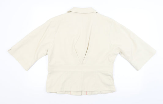 NEXT Womens Beige Jacket Size 16
