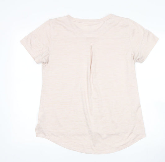 apana Womens Beige Basic T-Shirt Size M