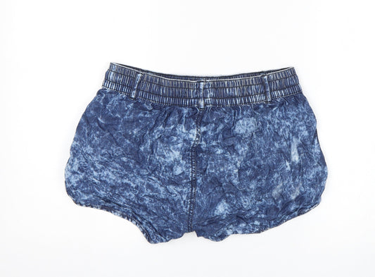 Select Womens Blue Hot Pants Shorts Size 10