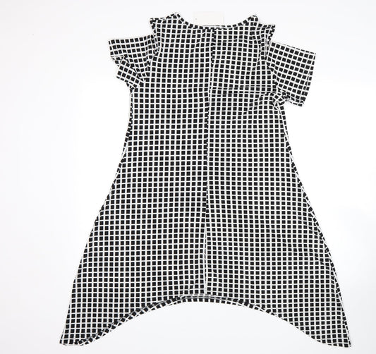 miss pretty world Womens Multicoloured Check A-Line Size 12