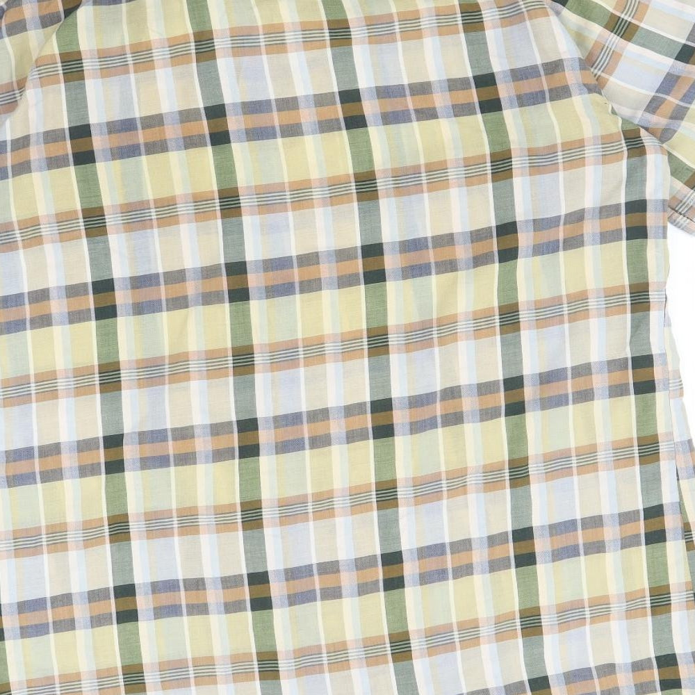 Preworn Mens Multicoloured Check Button-Up Size L