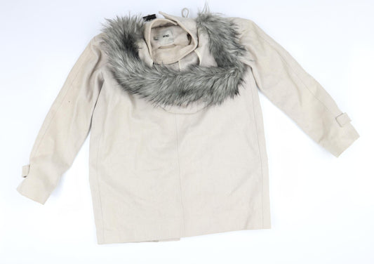 ASOS Womens Beige Overcoat Coat Size 10