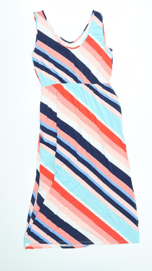 George Womens Multicoloured Striped A-Line Size M