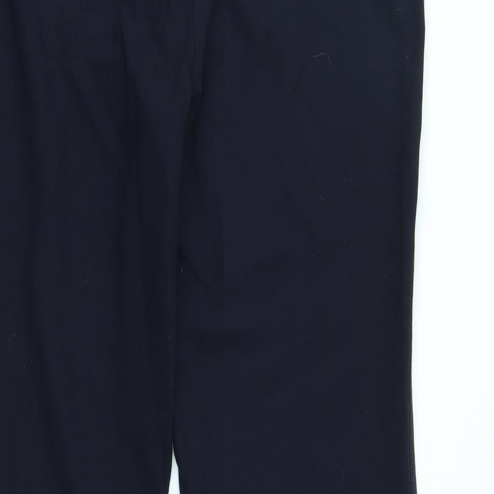 M&S Womens Blue Trousers Size 10 L28 in