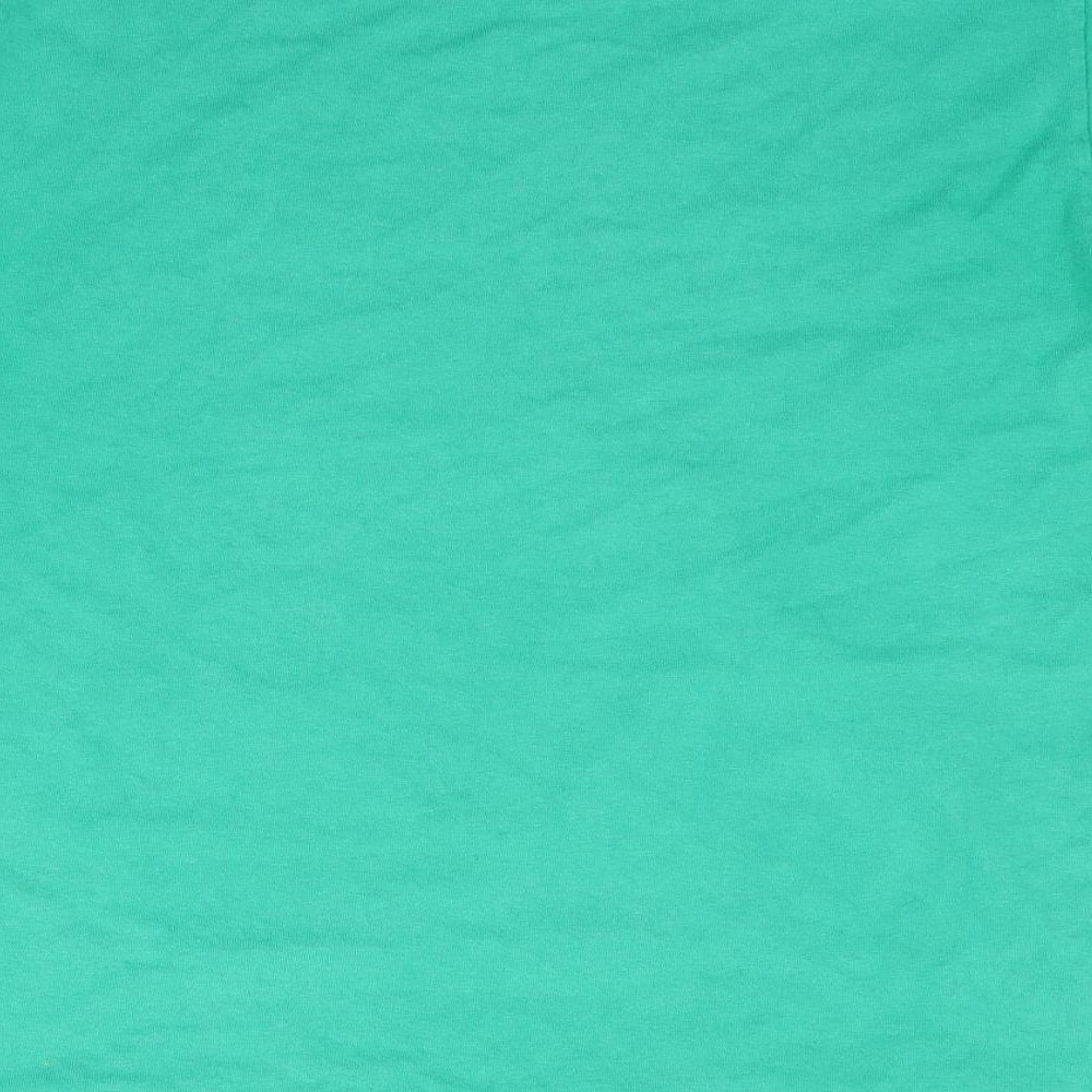 Gildan Boys Green Basic T-Shirt Size L - Frost Valley
