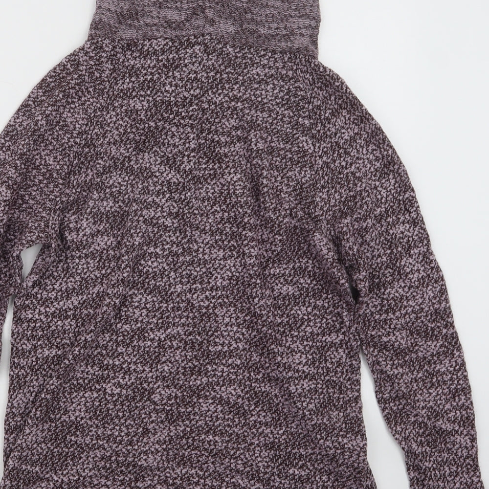 LOFT Womens Purple Knit Pullover Jumper Size S