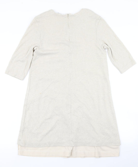 Zara Womens Beige A-Line Size M