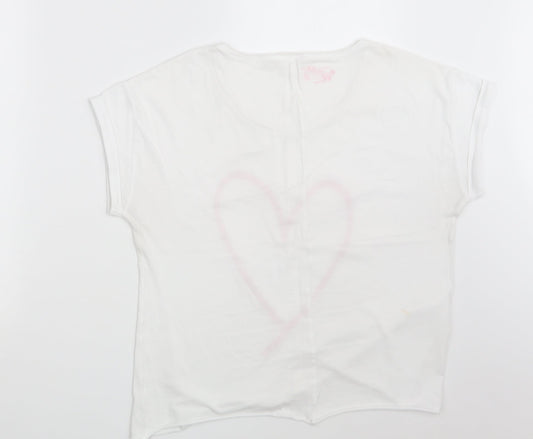 NEXT Womens White Basic T-Shirt Size M