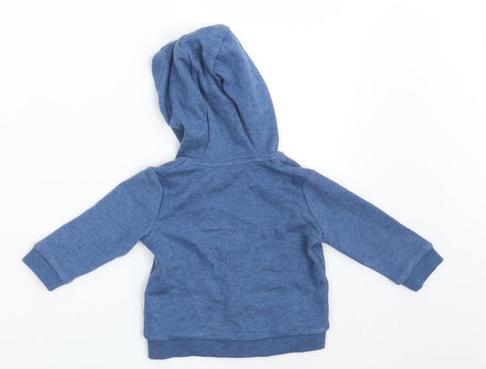 F&F Boys Blue Full Zip Jumper Size 3-6 Months